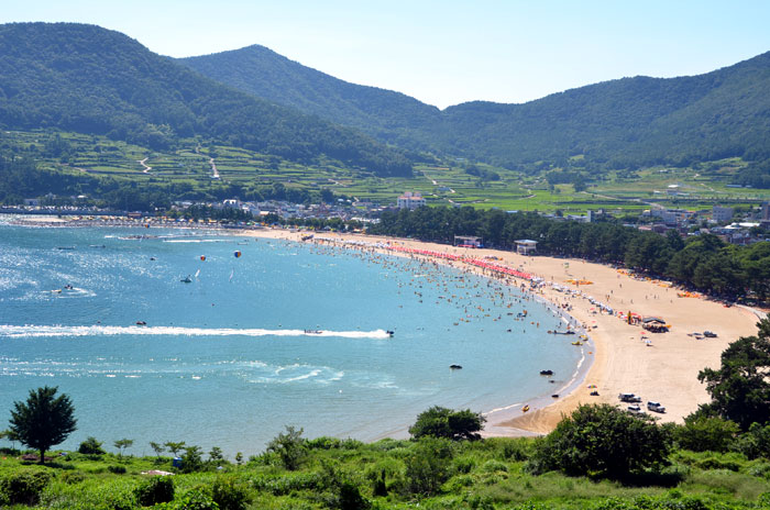 The Sangju Silver Sand Beach in Namhae-gun County