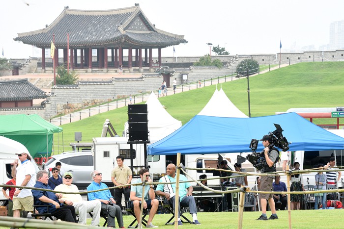 'Better Late Than Never,' the U.S. remake of 'Grandpas Over Flowers,' is filmed at the Hwaseong Fortress in Suwon, Gyeonggi-do Province. 