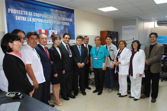 A telemedicine center is opened in Peru.