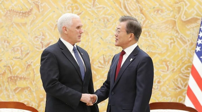 Korea-US alliance led to inter-Korean talks, Pyongyang at Olympics: president President_US_Vice_President_Meeting_01.jpg