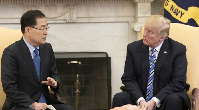 President Moon hails US-NK summit as ‘historic milestone for peace’ Trump_Talks_WH_0309_01.jpg