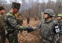 Two Koreas connect road for war remains excavation
