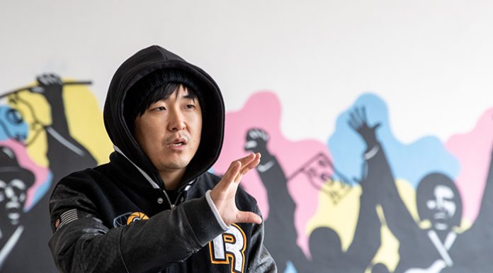 Graffiti artist presents alternative images of famous activists through works