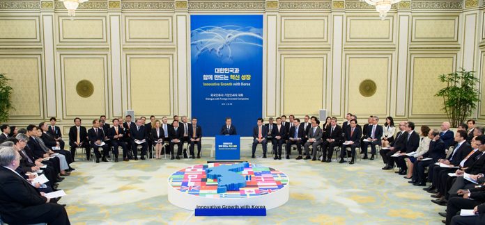 President Moon asks foreign-invested companies for ‘unwavering support’