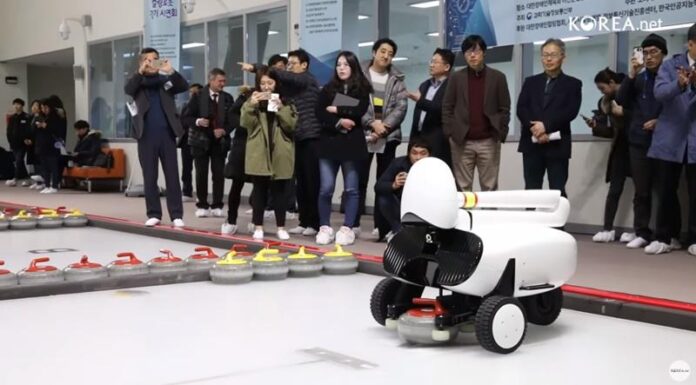 Korean-made AI curling robot beats skilled human team