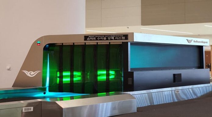 Incheon airport corp. develops world’s 1st antiviral baggage system
