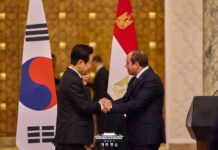 President Lee discusses supply chains, infrastructure with Egypt