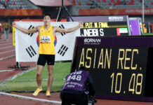 Visually impaired sprinter speeds past record at Asian Para Games