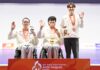 Shooters in 50-m rifle event claim all three medals at Para Asiad